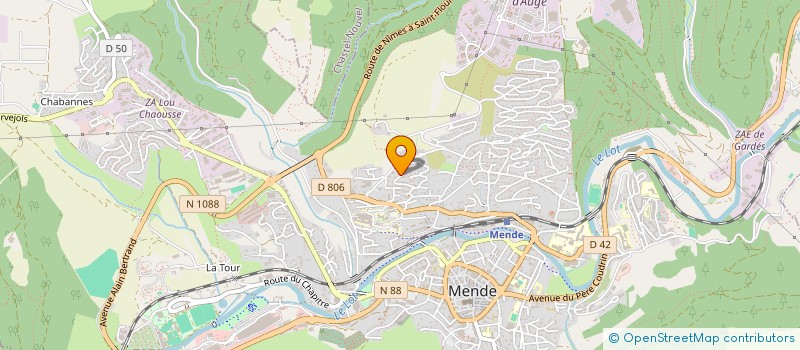 localisation de l'entreprise MONSIEUR MICKAEL SAUNIER  MENDE