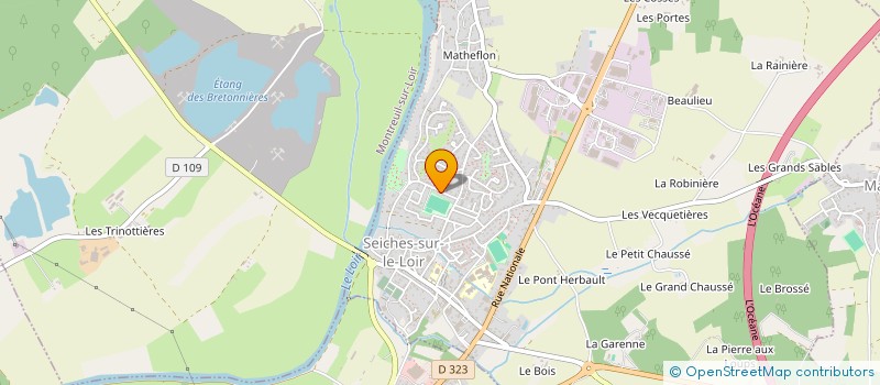 localisation de l'entreprise MONSIEUR MICKAEL SAUVAITRE  MAZE-MILON