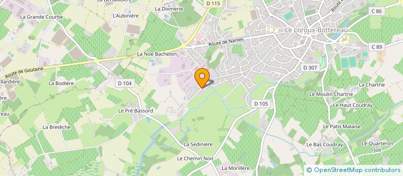 localisation de l'entreprise MONSIEUR MICKAEL SAUVETRE  LE LANDREAU