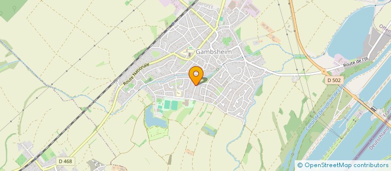 localisation de l'entreprise MONSIEUR MICKAEL SBINNE  GAMBSHEIM