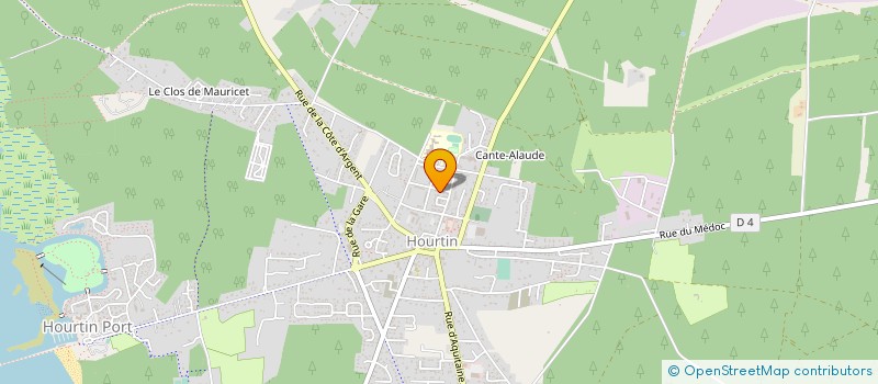 localisation de l'entreprise MONSIEUR MICKAEL SCHIEB  HOURTIN