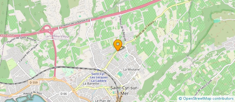localisation de l'entreprise MONSIEUR MICKAEL SCHMITT à SAINT-CYR-SUR-MER