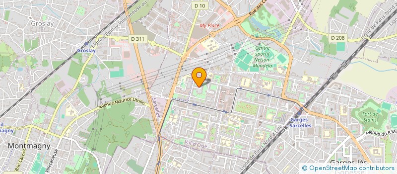 localisation de l'entreprise MONSIEUR MICKAEL SEBBAN  SARCELLES