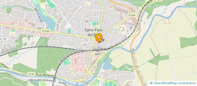 localisation de l'entreprise MONSIEUR MICKAEL SERGEANT  SAINT-PAUL-LES-DAX