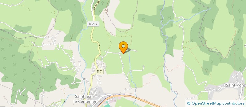 localisation de l'entreprise MONSIEUR MICKAEL SEVENIER  SAINT-JEAN-LE-CENTENIER