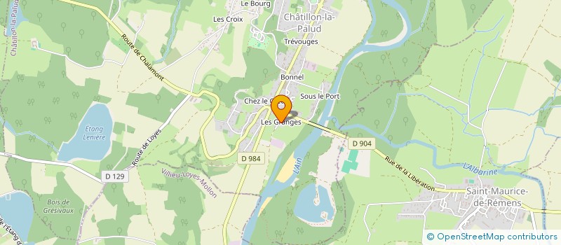 localisation de l'entreprise MONSIEUR MICKAEL SOMMIER à CHATILLON-LA-PALUD