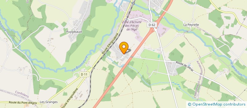 localisation de l'entreprise MONSIEUR MICKAEL SPANJERS  CHASSENEUIL-SUR-BONNIEURE