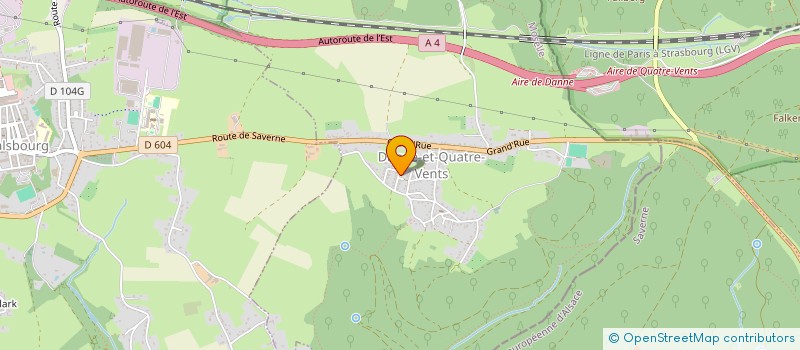 localisation de l'entreprise MONSIEUR MICKAEL SPITZ  DANNE-ET-QUATRE-VENTS