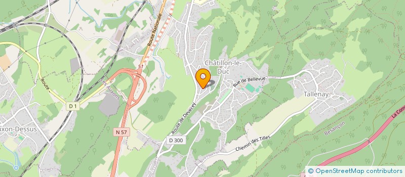 localisation de l'entreprise MONSIEUR MICKAEL STEHLY  CHATILLON LE DUC