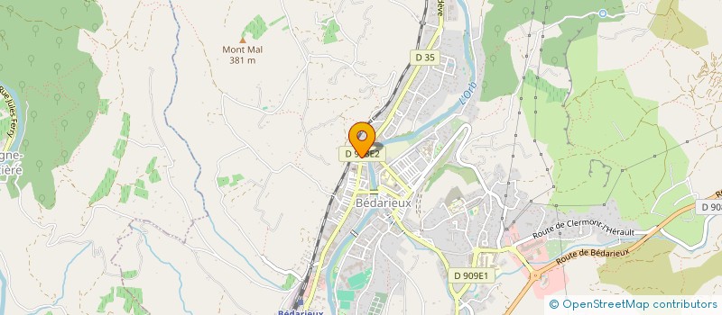 localisation de l'entreprise MONSIEUR MICKAEL STEVERLYNCK  BEDARIEUX