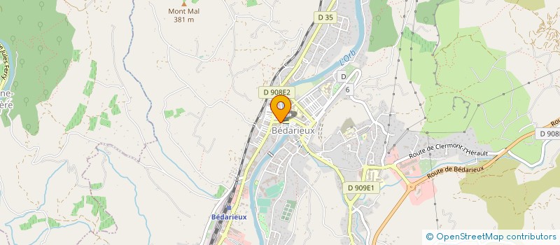 localisation de l'entreprise MONSIEUR MICKAEL STUDER  BEDARIEUX