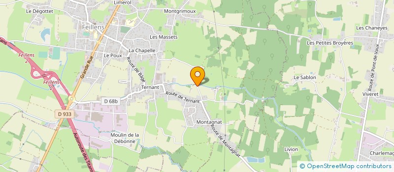 localisation de l'entreprise MONSIEUR MICKAEL SUARD à FEILLENS