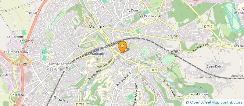 localisation de l'entreprise MONSIEUR MICKAEL TANGUY à MORLAIX