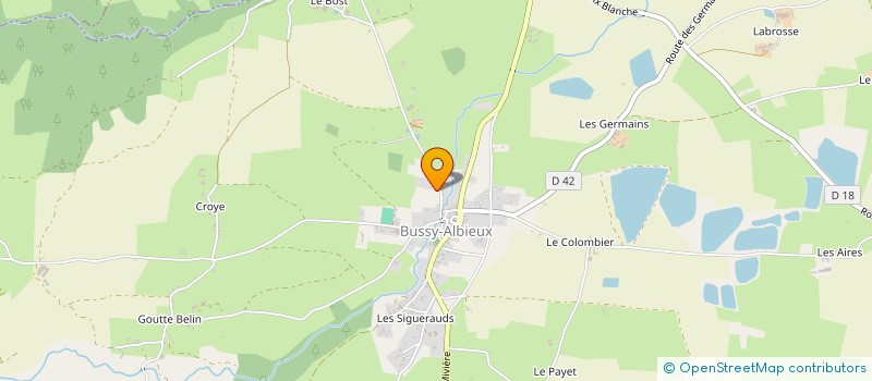 localisation de l'entreprise MONSIEUR MICKAEL TAVAGLIONE  BUSSY-ALBIEUX