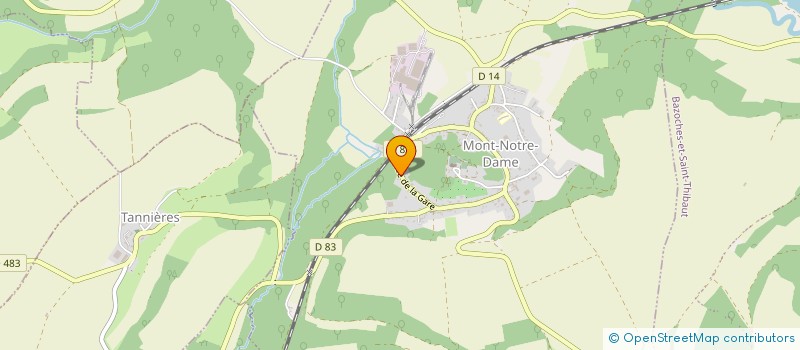 localisation de l'entreprise MONSIEUR MICKAEL TAVARES DA SILVA  MONT-NOTRE-DAME