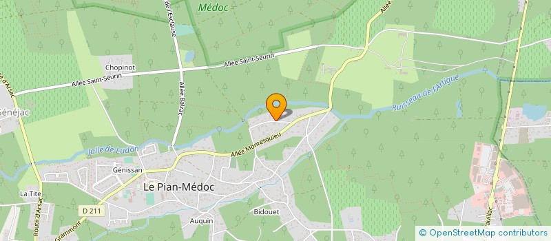 localisation de l'entreprise MONSIEUR MICKAEL TEIXEIRA  LE PIAN-MEDOC