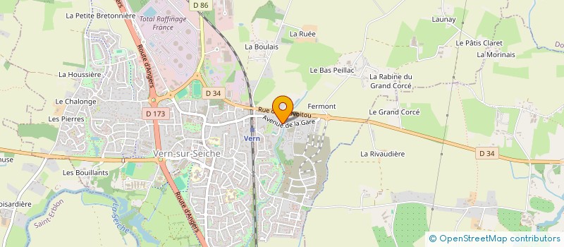 localisation de l'entreprise MONSIEUR MICKAEL THEAUDIN  VERN-SUR-SEICHE