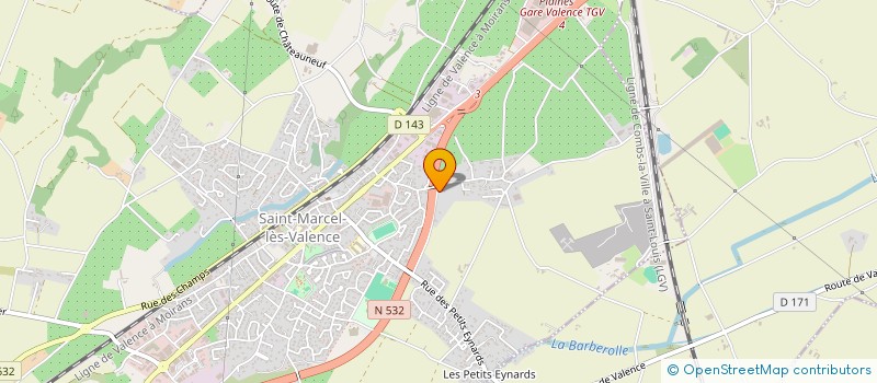 localisation de l'entreprise MONSIEUR MICKAEL THEER  SAINT-MARCEL-LES-VALENCE