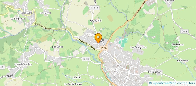 localisation de l'entreprise MONSIEUR MICKAEL THENOT  MORNANT