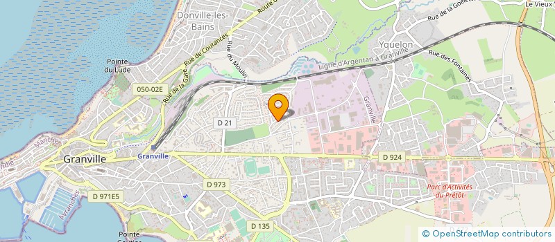 localisation de l'entreprise MONSIEUR MICKAEL THEVENIN  GRANVILLE