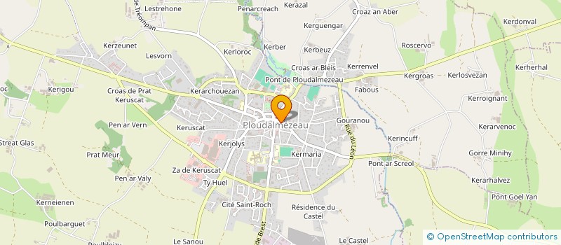 localisation de l'entreprise MONSIEUR MICKAEL THOMAS  PLOUDALMEZEAU