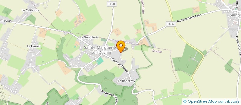 localisation de l'entreprise MONSIEUR MICKAEL TIEURCELIN  SAINTE-MARGUERITE-SUR-DUCLAIR