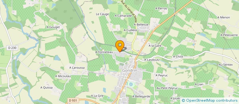 localisation de l'entreprise MONSIEUR MICKAEL TISSIER à GONDRIN