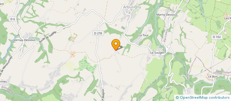 localisation de l'entreprise MONSIEUR MICKAEL TISSOT à ARBUSIGNY