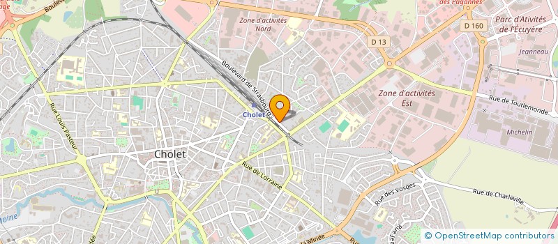 localisation de l'entreprise MONSIEUR MICKAEL TRICOIRE à CHOLET