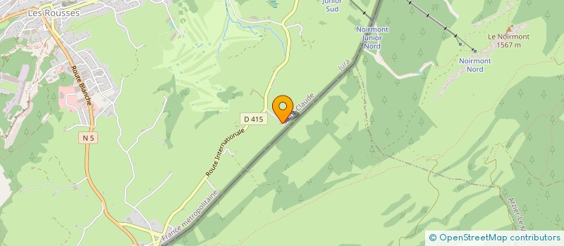 localisation de l'entreprise MONSIEUR MICKAEL VANDELLE  LES ROUSSES