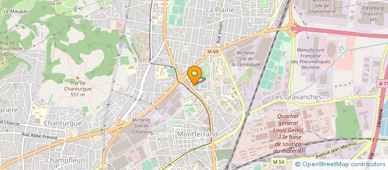 localisation de l'entreprise MONSIEUR MICKAEL VERRIERE  CLERMONT-FERRAND