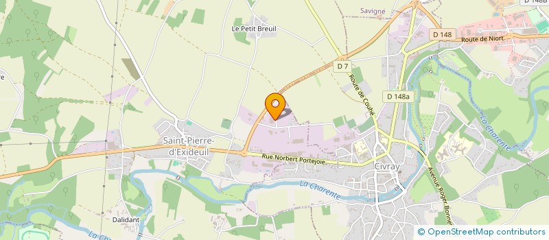 localisation de l'entreprise MONSIEUR MICKAEL VILCHANGE  SAINT PIERRE D'EXIDEUIL