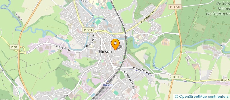 localisation de l'entreprise MONSIEUR MICKAEL VILLAIN à HIRSON