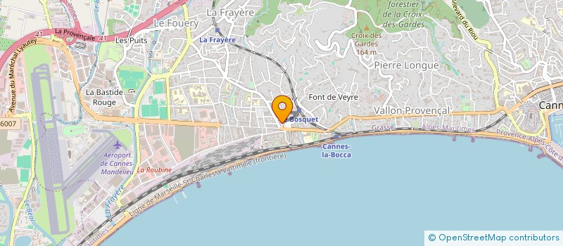 localisation de l'entreprise MONSIEUR MICKAEL VINCE  CANNES