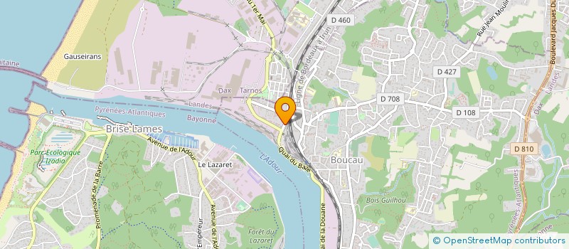 localisation de l'entreprise MONSIEUR MICKAEL VIS  BOUCAU