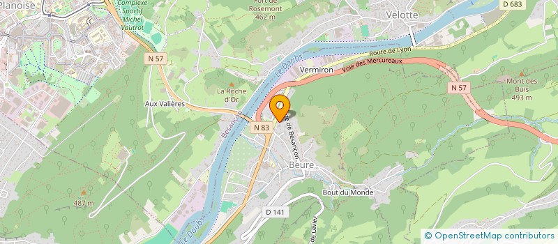 localisation de l'entreprise MONSIEUR MICKAEL VUILLEMENOT  BEURE