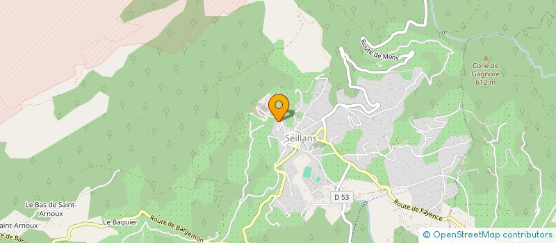 localisation de l'entreprise MONSIEUR MICKAEL WATTRON  SEILLANS