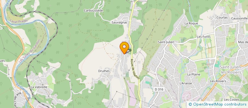 localisation de l'entreprise MONSIEUR MICKAEL WEBER  SAINT-MARTIN-DE-VALGALGUES