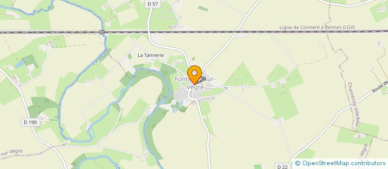 localisation de l'entreprise MONSIEUR MICKAEL YZEUX YON  FONTENAY-SUR-VEGRE