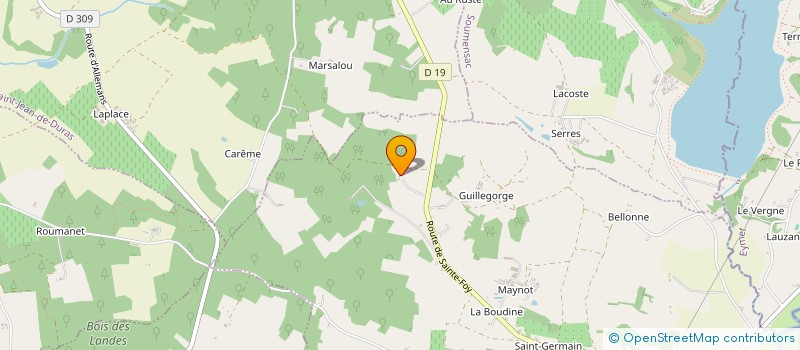 localisation de l'entreprise MONSIEUR MICKAEL ZIGLER  LA SAUVETAT-DU-DROPT