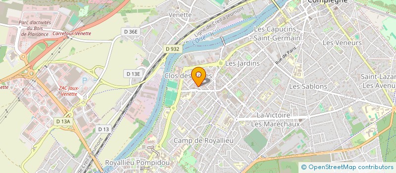 localisation de l'entreprise MONSIEUR MICKAIL KIRAZ  COMPIEGNE