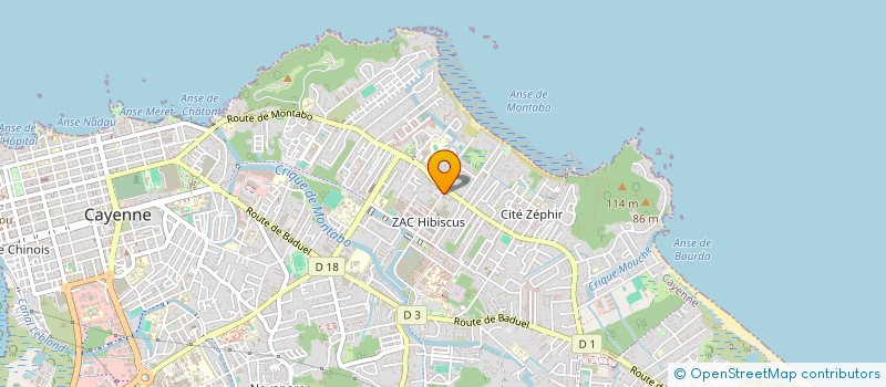 localisation de l'entreprise MONSIEUR MICKE WILLIAM  CAYENNE