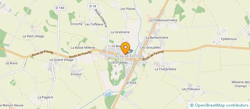 localisation de l'entreprise MONSIEUR MICKY BONNET à AZAY-LE-FERRON