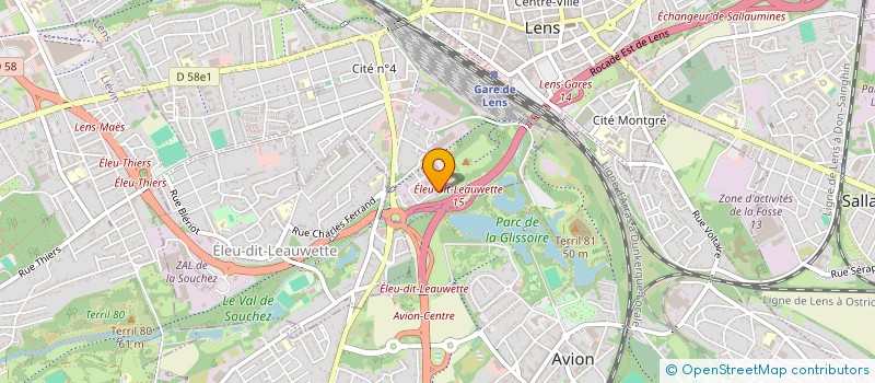 localisation de l'entreprise MONSIEUR MICKY GAUTHIER  LENS