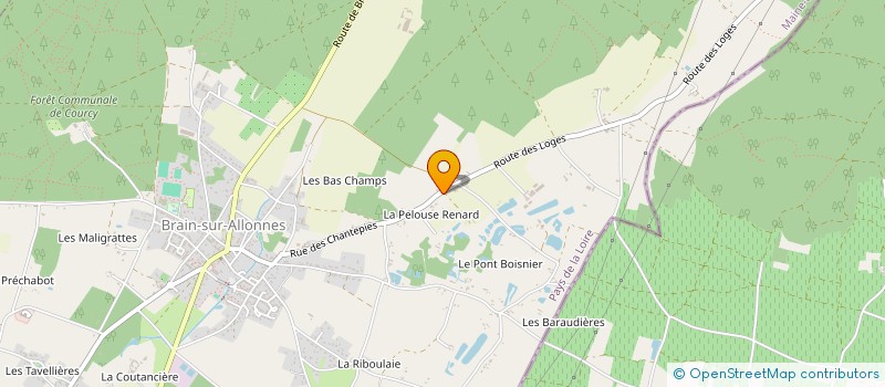 localisation de l'entreprise MONSIEUR MICKY GROSBOIS  BRAIN-SUR-ALLONNES