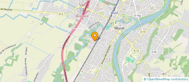 localisation de l'entreprise MONSIEUR MIDILI ROUABAH  MURET