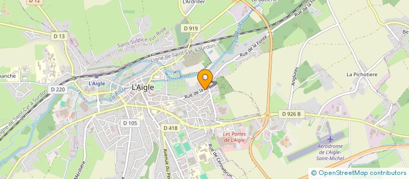 localisation de l'entreprise MONSIEUR MIFENNE BERBEME à L'AIGLE