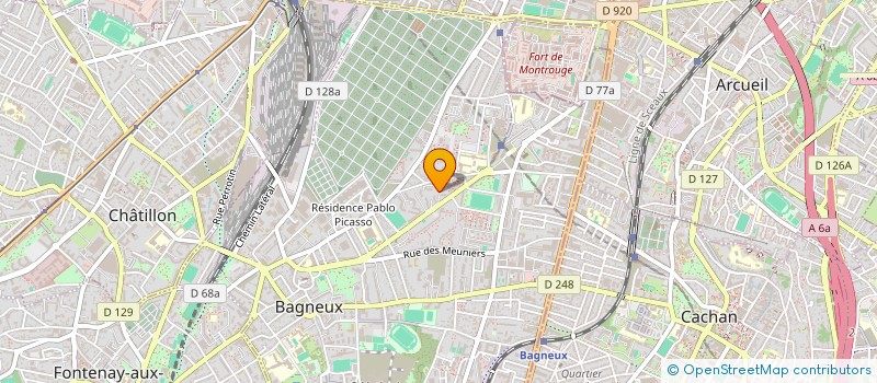 localisation de l'entreprise MONSIEUR MIGAD NEGIB  BAGNEUX