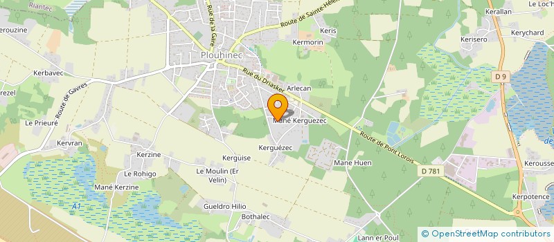 localisation de l'entreprise MONSIEUR MIGUEL ANGEL PAVONE  PLOUHINEC