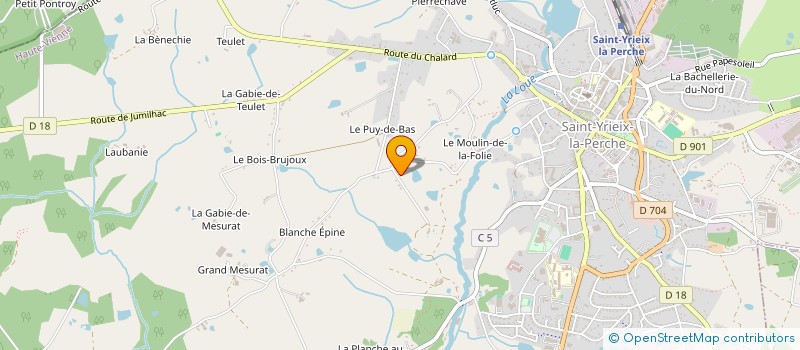 localisation de l'entreprise MONSIEUR MIGUEL BATTAGLIA à SAINT-YRIEIX-LA-PERCHE